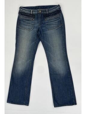 Diesel Womens Blue Denim Jeans Vintage Pocketless Back Y2K Low Rise Size 30